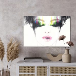 Peinture sur toile Visage Féminin Abstrait – Image 3