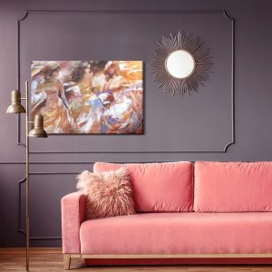Peinture sur toile Trois Jeunes Femmes – Image 4