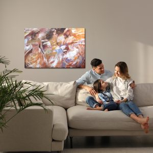 Peinture sur toile Trois Jeunes Femmes – Image 7