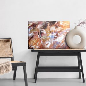 Peinture sur toile Trois Jeunes Femmes – Image 6