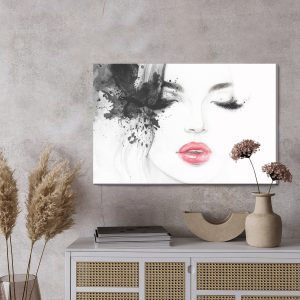 Peinture sur toile Visage Abstrait Féminin – Image 3