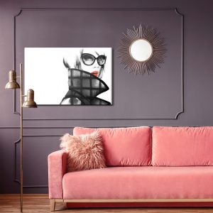 Peinture sur toile Portrait Féminin Élégant – Image 4