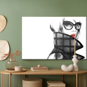 Peinture sur toile Portrait Féminin Élégant – Image 5