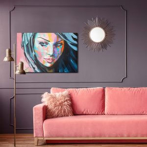 Peinture sur toile Portrait Féminin Coloré – Image 4