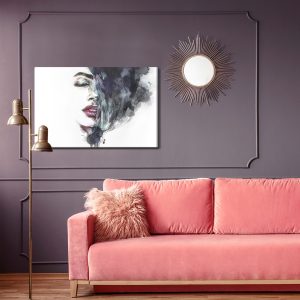 Peinture sur toile Visage Féminin Aquarelle – Image 4
