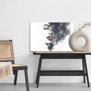 Peinture sur toile Visage Féminin Aquarelle – Image 6