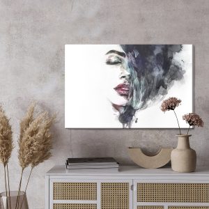 Peinture sur toile Visage Féminin Aquarelle – Image 3