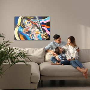 Peinture sur toile Femme Avec Un Arc – Image 7