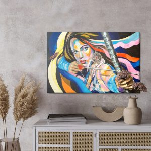Peinture sur toile Femme Avec Un Arc – Image 3