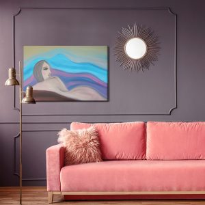 Peinture sur toile Une Peinture Abstraite D'une Femme – Image 4