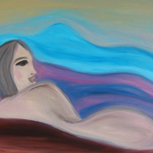 Peinture sur toile Une Peinture Abstraite D'une Femme – Image 1