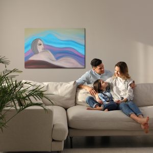 Peinture sur toile Une Peinture Abstraite D'une Femme – Image 7