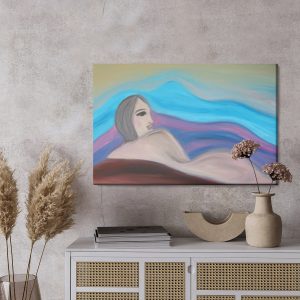 Peinture sur toile Une Peinture Abstraite D'une Femme – Image 3