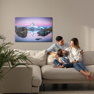 Peinture sur toile Lac Dans Les Montagnes – Image 7