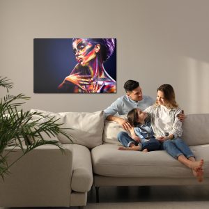 Peinture sur toile Portrait Féminin Coloré – Image 7