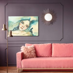 Peinture sur toile Une Femme En Mélancolie – Image 4