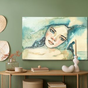 Peinture sur toile Une Femme En Mélancolie – Image 5