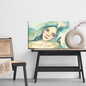 Peinture sur toile Une Femme En Mélancolie – Image 6
