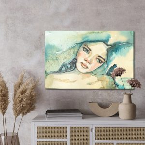 Peinture sur toile Une Femme En Mélancolie – Image 3