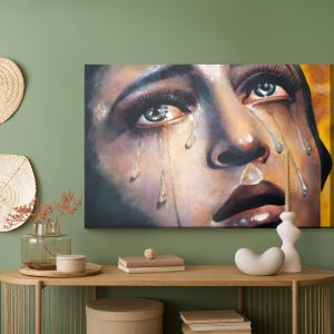 Peinture sur toile Une Femme En Larmes – Image 5