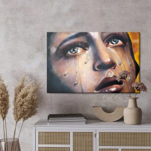 Peinture sur toile Une Femme En Larmes – Image 3