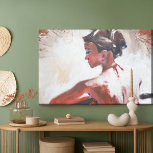 Peinture sur toile Femme Pensive – Image 5