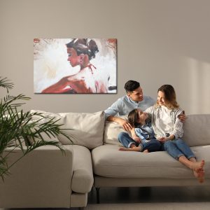 Peinture sur toile Femme Pensive – Image 7