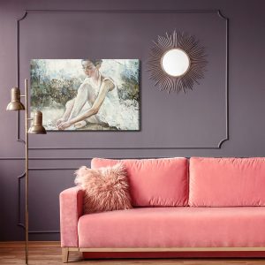 Peinture sur toile Ballerine Avant Le Spectacle – Image 4