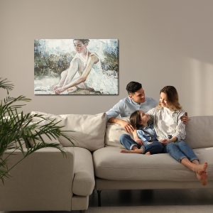 Peinture sur toile Ballerine Avant Le Spectacle – Image 7