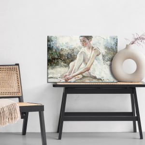 Peinture sur toile Ballerine Avant Le Spectacle – Image 6