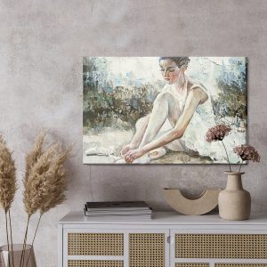 Peinture sur toile Ballerine Avant Le Spectacle – Image 3