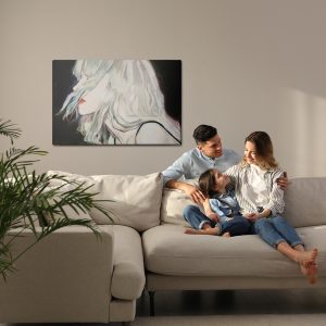 Peinture sur toile Portrait Féminin Moderne – Image 7