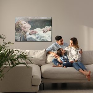 Peinture sur toile Jeune Femme Endormie – Image 7