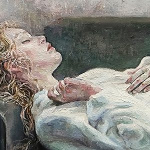 Peinture sur toile Jeune Femme Endormie – Image 1