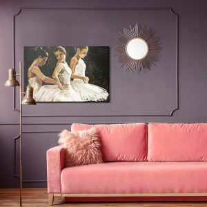 Peinture sur toile Trois Ballerines – Image 4