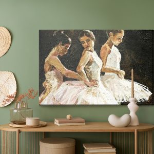 Peinture sur toile Trois Ballerines – Image 5