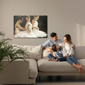 Peinture sur toile Trois Ballerines – Image 7