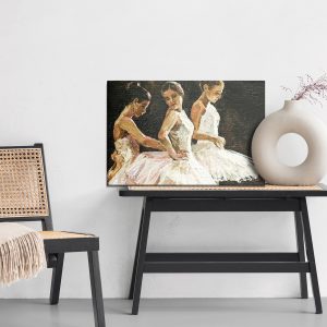 Peinture sur toile Trois Ballerines – Image 6
