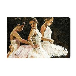 Peinture sur toile Trois Ballerines – Image 2