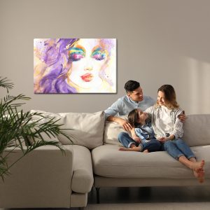 Peinture sur toile Portrait Féminin Abstrait – Image 7