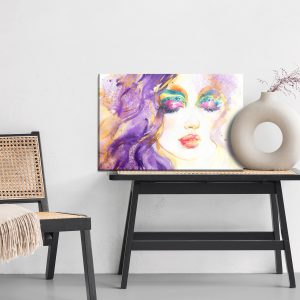 Peinture sur toile Portrait Féminin Abstrait – Image 6