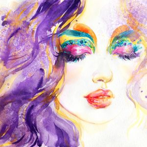 Peinture sur toile Portrait Féminin Abstrait – Image 1