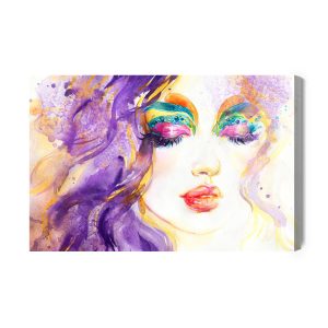 Peinture sur toile Portrait Féminin Abstrait – Image 2
