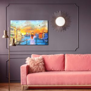 Peinture sur toile Une Femme À Venise – Image 4