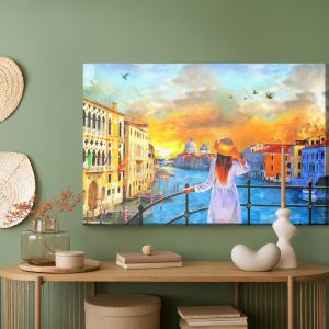 Peinture sur toile Une Femme À Venise – Image 5