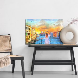 Peinture sur toile Une Femme À Venise – Image 6