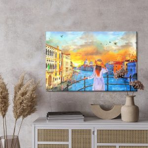 Peinture sur toile Une Femme À Venise – Image 3