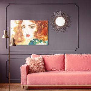 Peinture sur toile Portrait D'une Femme Rousse – Image 4