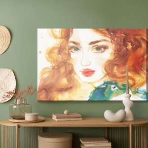 Peinture sur toile Portrait D'une Femme Rousse – Image 5