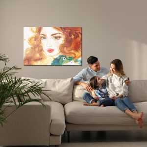 Peinture sur toile Portrait D'une Femme Rousse – Image 7